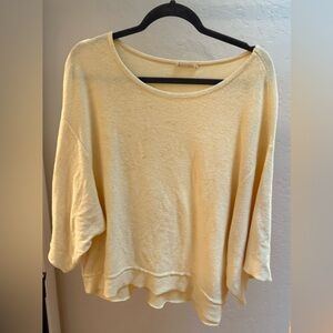 Oversized yellow top by American vintage